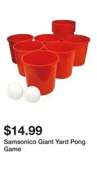 Kohl's Samsonico Giant Yard Pong Game offer