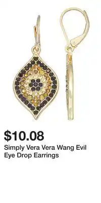 Kohl's Simply Vera Vera Wang Evil Eye Drop Earrings offer
