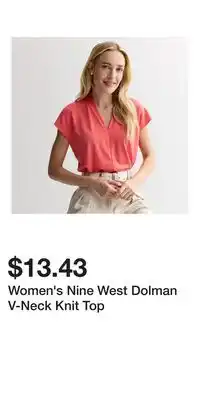 Kohl's Women's Nine West Dolman V-Neck Knit Top offer