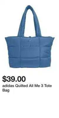 Kohl's adidas Quilted All Me 3 Tote Bag offer
