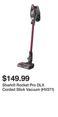 Kohl's Shark Rocket Pro DLX Corded Stick Vacuum (HV371) offer