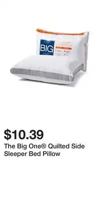Kohl's The Big One Quilted Side Sleeper Bed Pillow offer