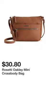 Kohl's Rosetti Oakley Mini Crossbody Bag offer