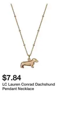 Kohl's LC Lauren Conrad Dachshund Pendant Necklace offer