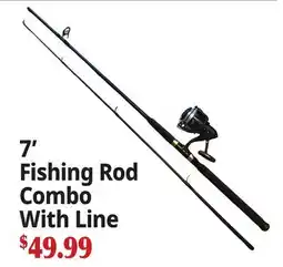 Ocean State Job Lot 7' Fishing Rod Combo With Line offer