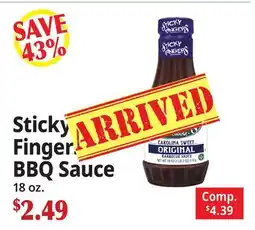 Ocean State Job Lot Sticky Fingers BBQ Sauce offer