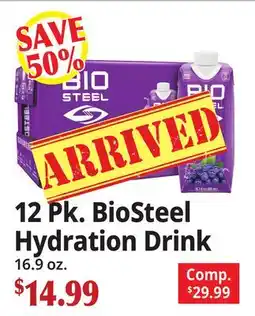 Ocean State Job Lot 12 Pk. BioSteel Hydration Drink offer