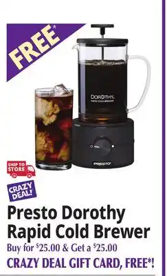 Ocean State Job Lot Presto Dorothy Rapid Cold Brewer offer