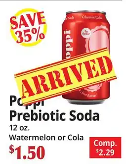 Ocean State Job Lot Poppi Prebiotic Soda offer