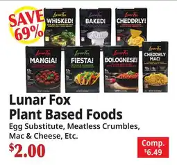Ocean State Job Lot Lunar Fox Plant Based Foods offer