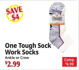 Ocean State Job Lot One Tough Sock Work Socks offer
