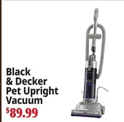 Ocean State Job Lot Black & Decker Pet Upright Vacuum offer