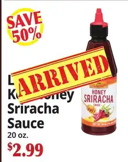 Ocean State Job Lot Lee Kum Kee Honey Sriracha Sauce offer