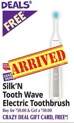 Ocean State Job Lot Silk'N Tooth Wave Electric Toothbrush offer