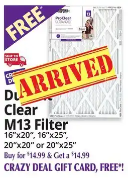 Ocean State Job Lot Dupont Clear M13 Filter offer
