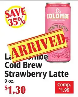 Ocean State Job Lot La Colombe Cold Brew Strawberry Latte offer