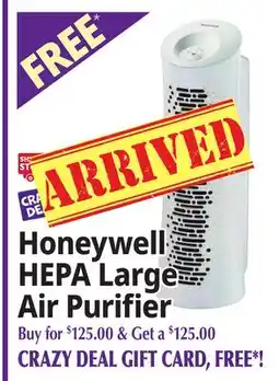 Ocean State Job Lot Honeywell HEPA Large Air Purifier offer