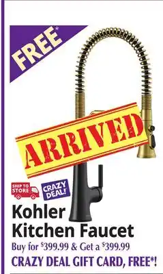 Ocean State Job Lot Kohler Kitchen Faucet offer