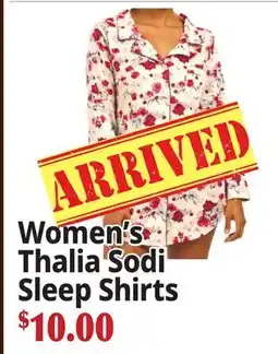 Ocean State Job Lot Women's Thalia Sodi Sleep Shirts offer