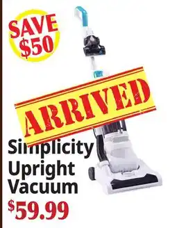 Ocean State Job Lot Simplicity Upright Vacuum offer