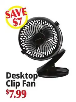 Ocean State Job Lot Desktop Clip Fan offer
