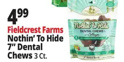Ocean State Job Lot Fieldcrest Farms Nothin' To Hide 7 Dental Chews offer