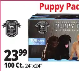 Ocean State Job Lot Huntington Pet Products Professional Grade 24 x 24 Puppy Pads with Odor Eliminators 100 Count offer
