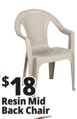 Ocean State Job Lot Midback Resin Chair offer