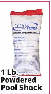Ocean State Job Lot DryTec Powdered Pool Shock 1 lb offer