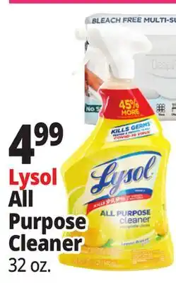Ocean State Job Lot Lysol All Purpose Lemon Breeze Cleaner 32 oz offer