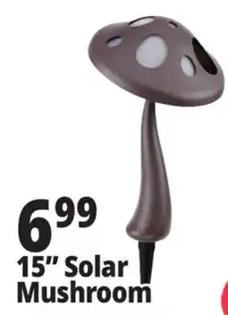 Ocean State Job Lot Outdoor Living Accents Solar LED Mushroom Light 15 offer