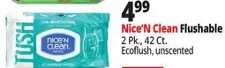 Ocean State Job Lot Nice'n Clean Flushable Wipes 42 ct offer