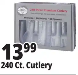 Ocean State Job Lot 240-Piece Premium Cutlery Clear offer