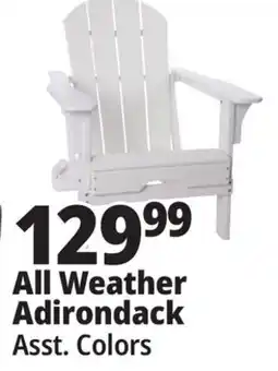 Ocean State Job Lot Folding Adirondack Chair White offer