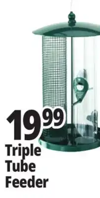 Ocean State Job Lot Three Tube Bird Feeder Green offer