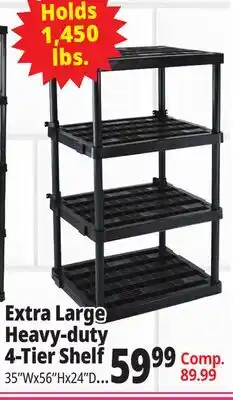 Ocean State Job Lot Extra Large Heavy Duty 4 Shelf offer