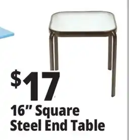 Ocean State Job Lot Outdoor Living 16-inch Glass Top End Table offer