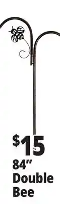 Ocean State Job Lot Outdoor Living Accents Wrought Iron Double Shepherd Hook 84 offer