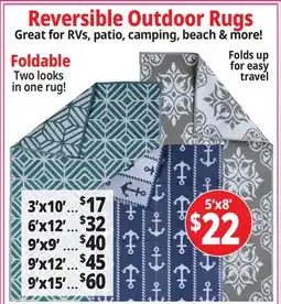 Ocean State Job Lot Reversible Outdoor Rugs offer