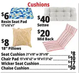 Ocean State Job Lot Outdoor Cushions offer