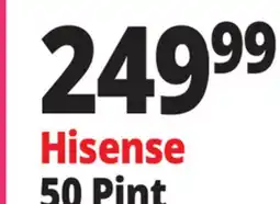 Ocean State Job Lot Hisense Energy Star 50 Pint 2-Speed Dehumidifier White offer