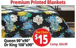 Ocean State Job Lot Premium Printed Blankets offer