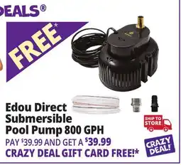 Ocean State Job Lot Edou Pool Cover Pump Blue offer