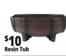 Ocean State Job Lot Whiskey Tub Resin Planter offer