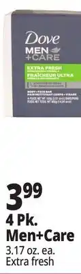 Ocean State Job Lot Dove Men+Care Extra Fresh Bar Soap 4 pk offer
