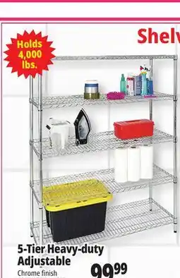 Ocean State Job Lot Method 5-Tier Adjustable Heavy-Duty Wire Shelving 48 x 18 offer