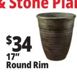 Ocean State Job Lot Resin Planter Brown 17 x 19 offer