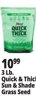 Ocean State Job Lot X-Seed Quick & Thick Grass Seed Mixture 3 lbs offer