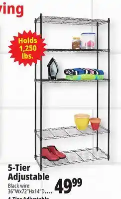 Ocean State Job Lot 5-Tier Adjustable offer