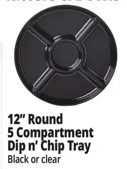Ocean State Job Lot 12 Round 5 Compartment Dip n' Chip Tray offer
